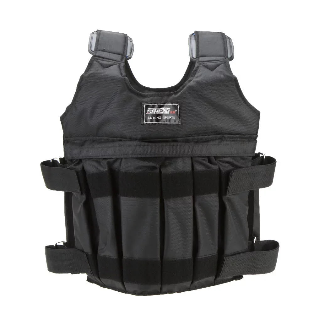 SUTENG Invisible Weightloading Sand Clothing - Adjustable Weighted Vest for Exercise and Boxing Training, Max Loading 50kg