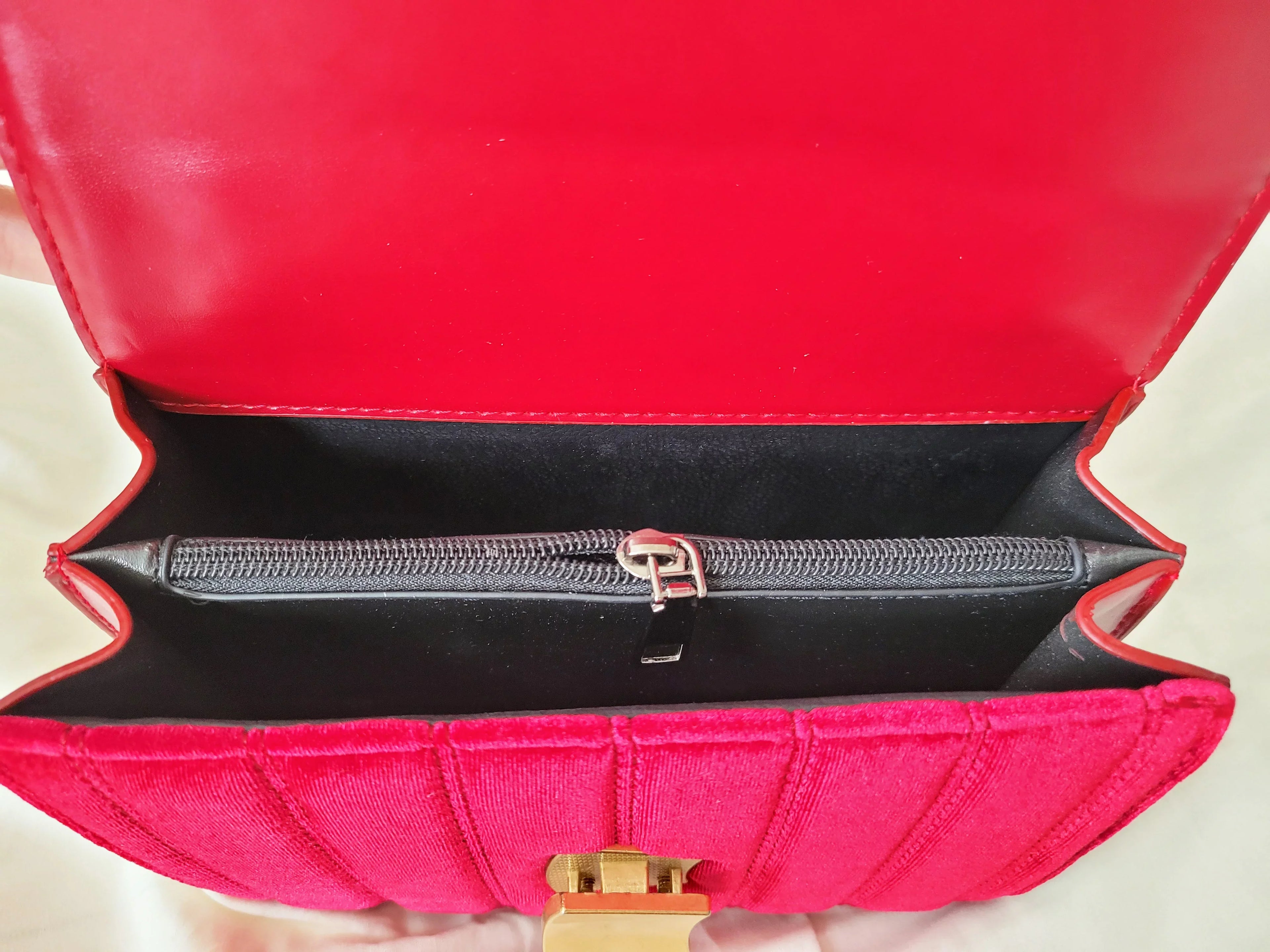 Luxury Handbags Velvet Crossbody Bag women Vintage bag Velour Special Lock Ladies Chain Messenger Bags