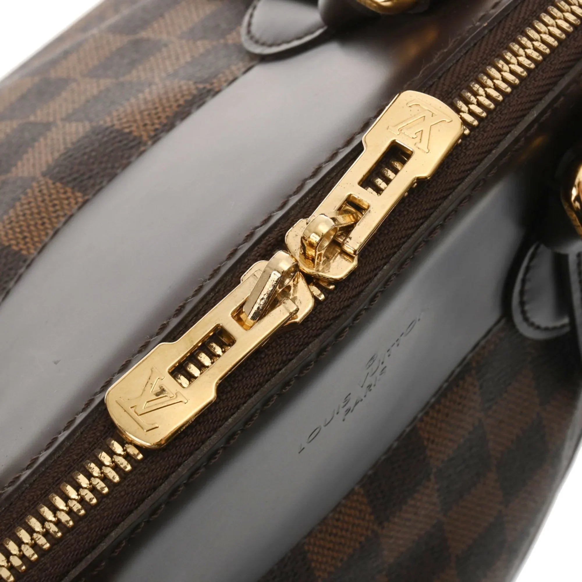 Pre-Owned LOUIS VUITTON Damier Verona MM Ebene N41118 Women's Canvas Shoulder Bag (Good)