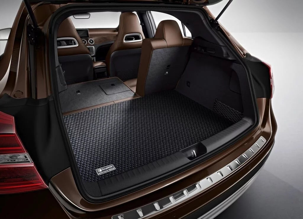 ToughPRO - Trunk Mat Fitting with TOYOTA Camry - All Environment Heavy Duty (Made in USA) - Black Rubber - 2014