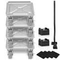 SKYSHALO Furniture Dolly, 500 Lbs Capacity Furniture Lift Mover Tool Set for Moving Heavy Furniture Refrigerator Sofa,Furniture Moving Dollies with 360° PP Swivel Wheels & Carbon Steel Panel