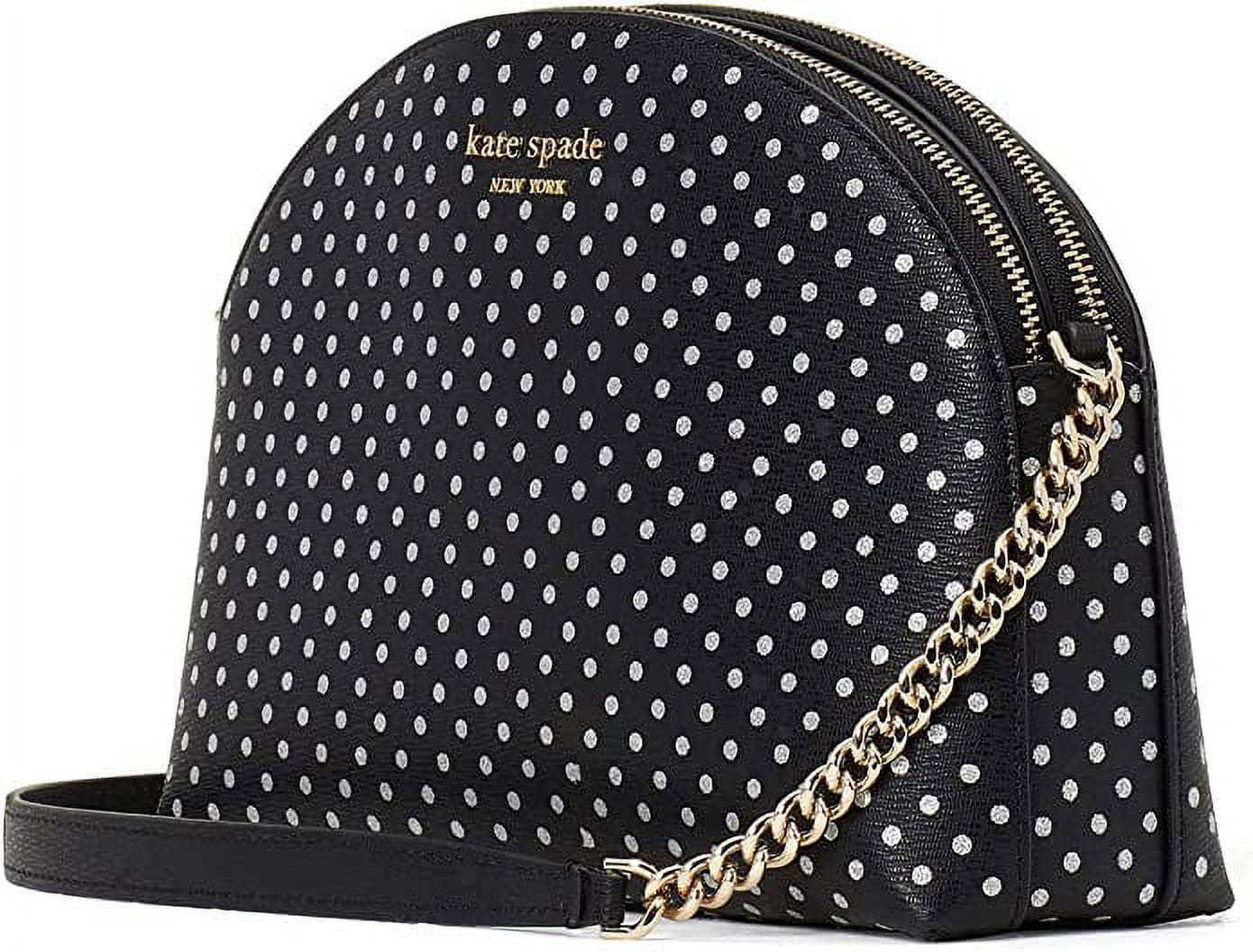 Kate Spade Women's New York Spencer Metallic Dots Double Zip Crossbody Bag