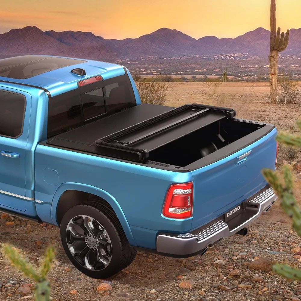 Ledkingdomus 5 ft Soft Tri-Fold Truck Bed Tonneau Protection for 2015-2023 Chevy Colorado/GMC Canyon