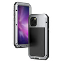 Gorilla Glass Aluminum Metal iPhone 12 Pro Max Case (Silver) Heavy Duty Military Grade Shockproof and Scratch Durable Protection, Rugged Outdoor Travel