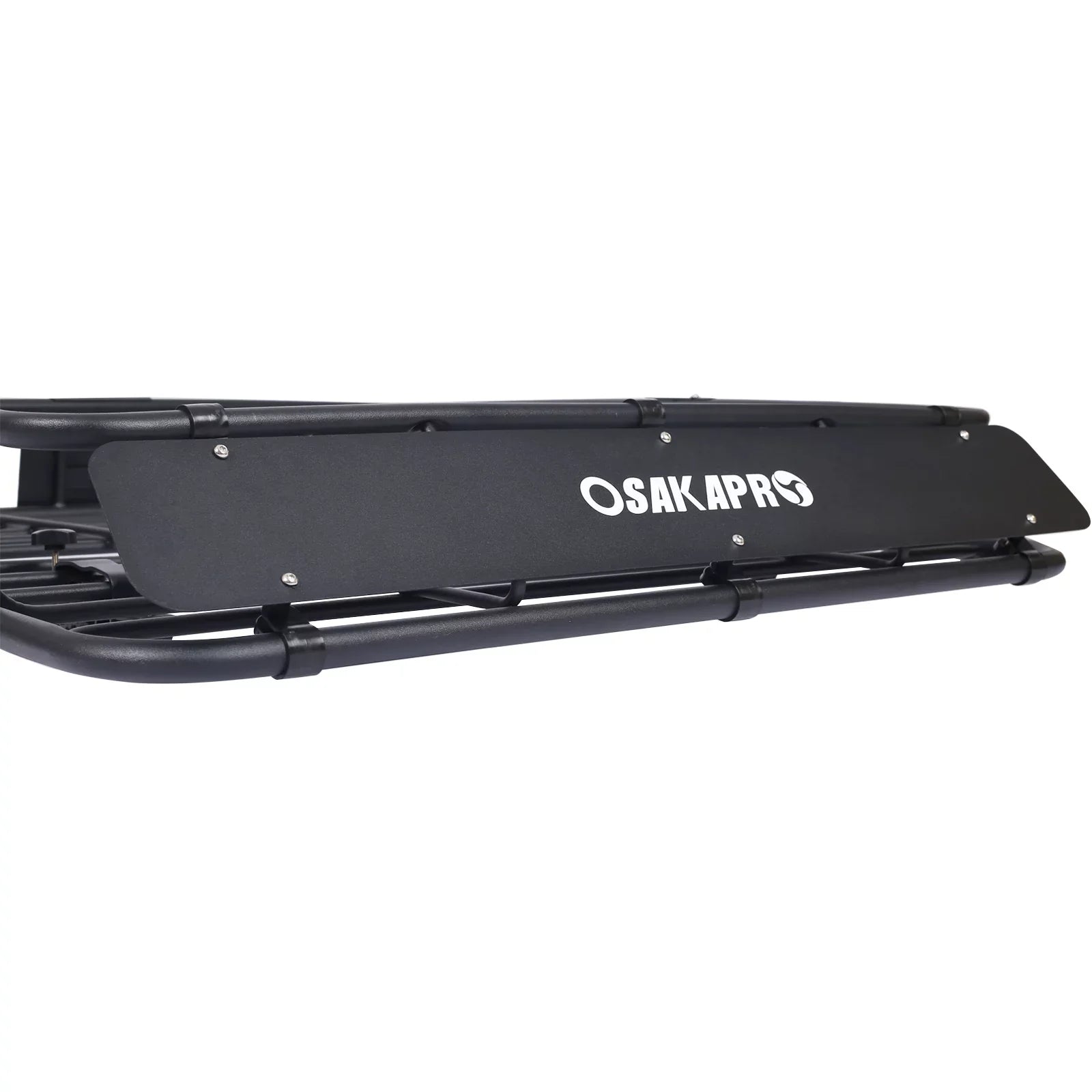 Universal Fit Black Steel Top Mount Roof Rack 43" Heavy-Duty Steel Condition - Rooftop Cargo Carrier Basket