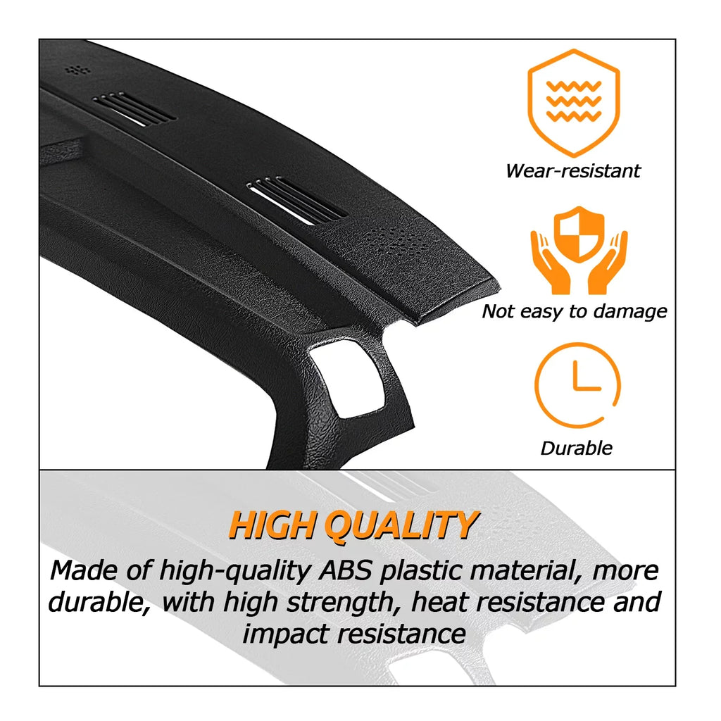 Kojem Dashboard Coating for 2002 2003 2004 2005 Dodge Ram 1500 2500 3500 Molded Dash Pad Board Shield Skin Cap Protector Overlay Black