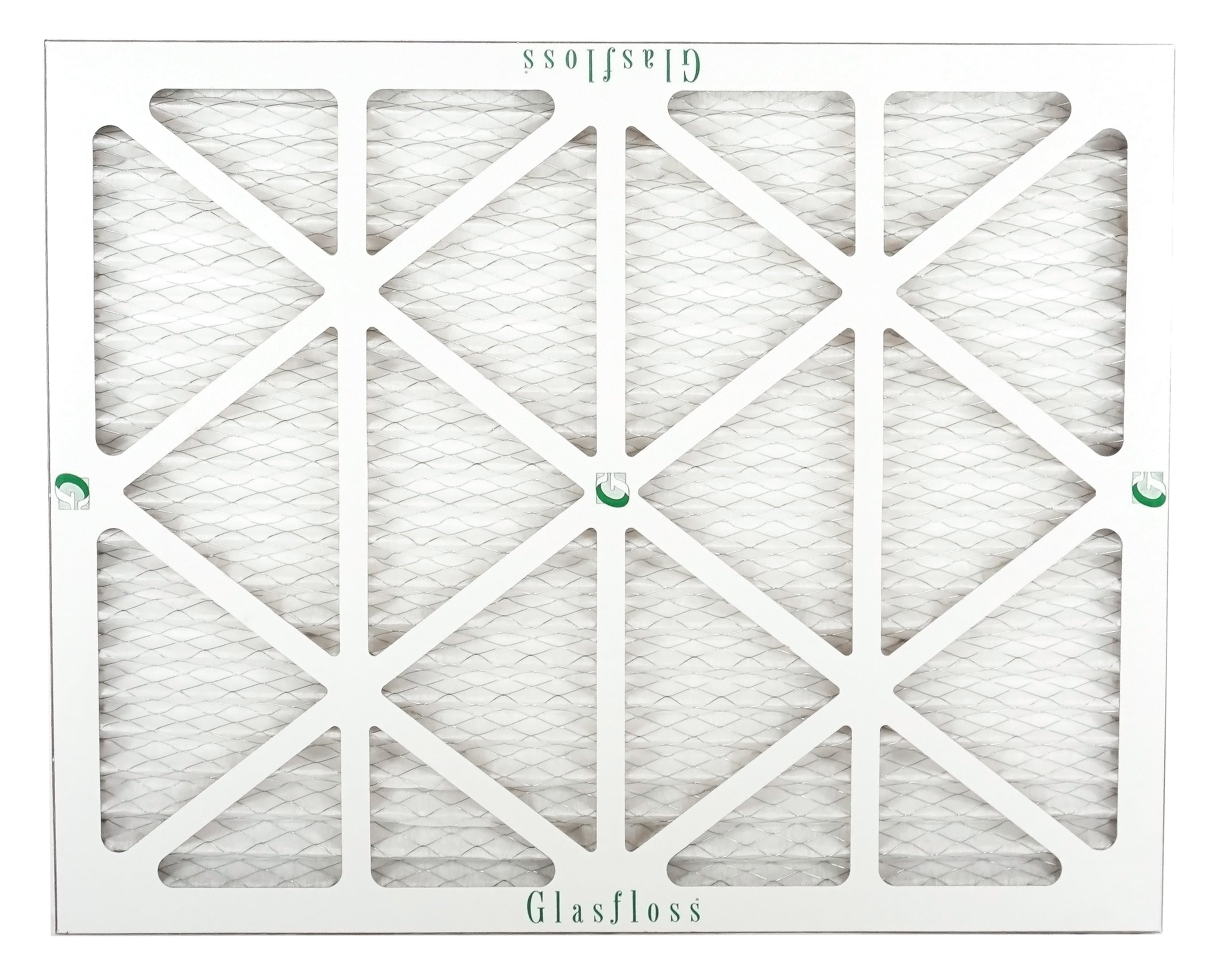Glasfloss Air Filter 14x25x2 - 2" MERV 10 - (Pack of 6) - Pleated AC or HVAC Air Filter - Furnace Air Filter - Home or Office - Made In The USA.