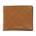 Michael Kors Andy Mens Leatehr Slim Billfold Bi-Fold Wallet (Luggage)