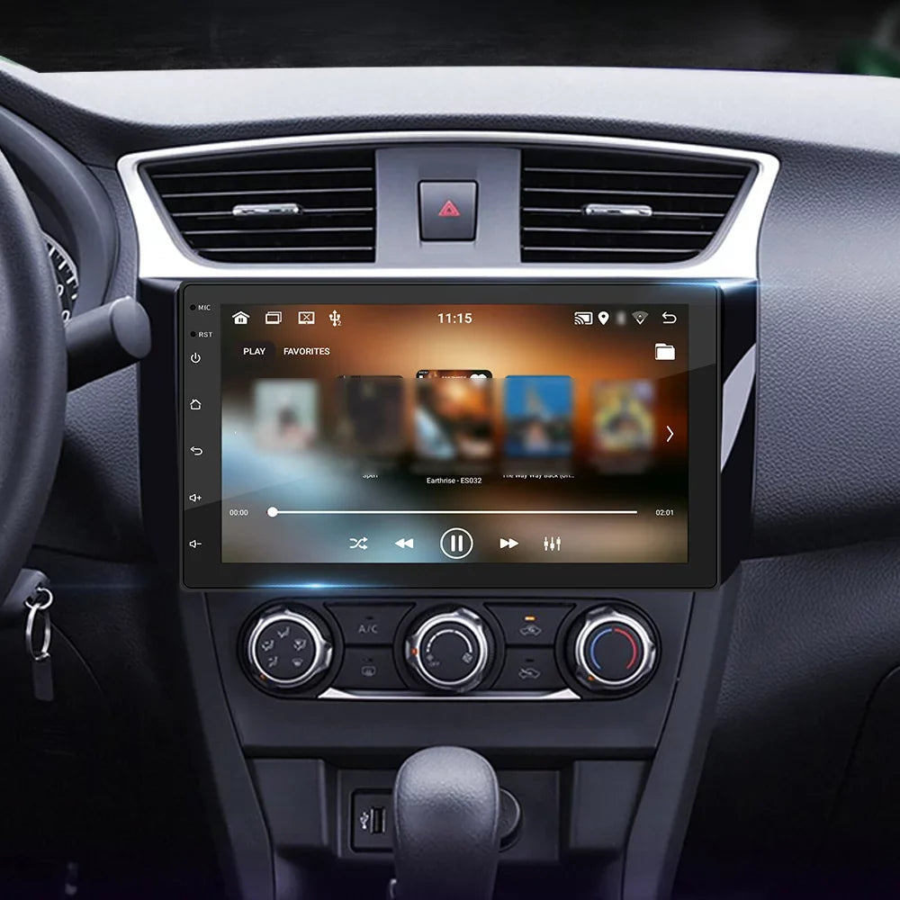 Docooler Android 11 Car Stereo Double Din GPS Navigation Radio with 7 Inch Touchscreen Support WIFI/AUX/U-Disk/Phone Link/Hands-Free Calling/Reverse Picture/Steering Wheel Control with Backup Camera
