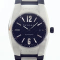 Pre-Owned BVLGARI Bulgari men's watch Ergon EG40S black (black) dial rubber belt self-winding (Good)