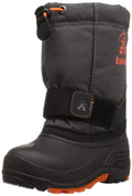 Kamik Kids' Rocket Snow Boot Toddler Warm Boots Grey Snow Boot Charcoal Flame (11)