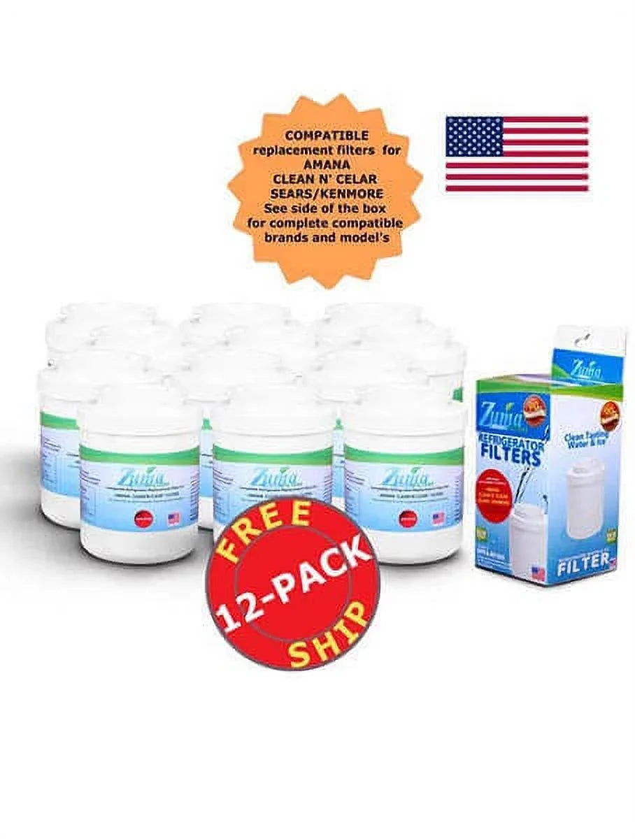 ZUMA Brand , Water and Ice Filter , Model # OPFA-RF300 , Matching with Amana® 12388403 - 12 Pack - Made in U.S.A.