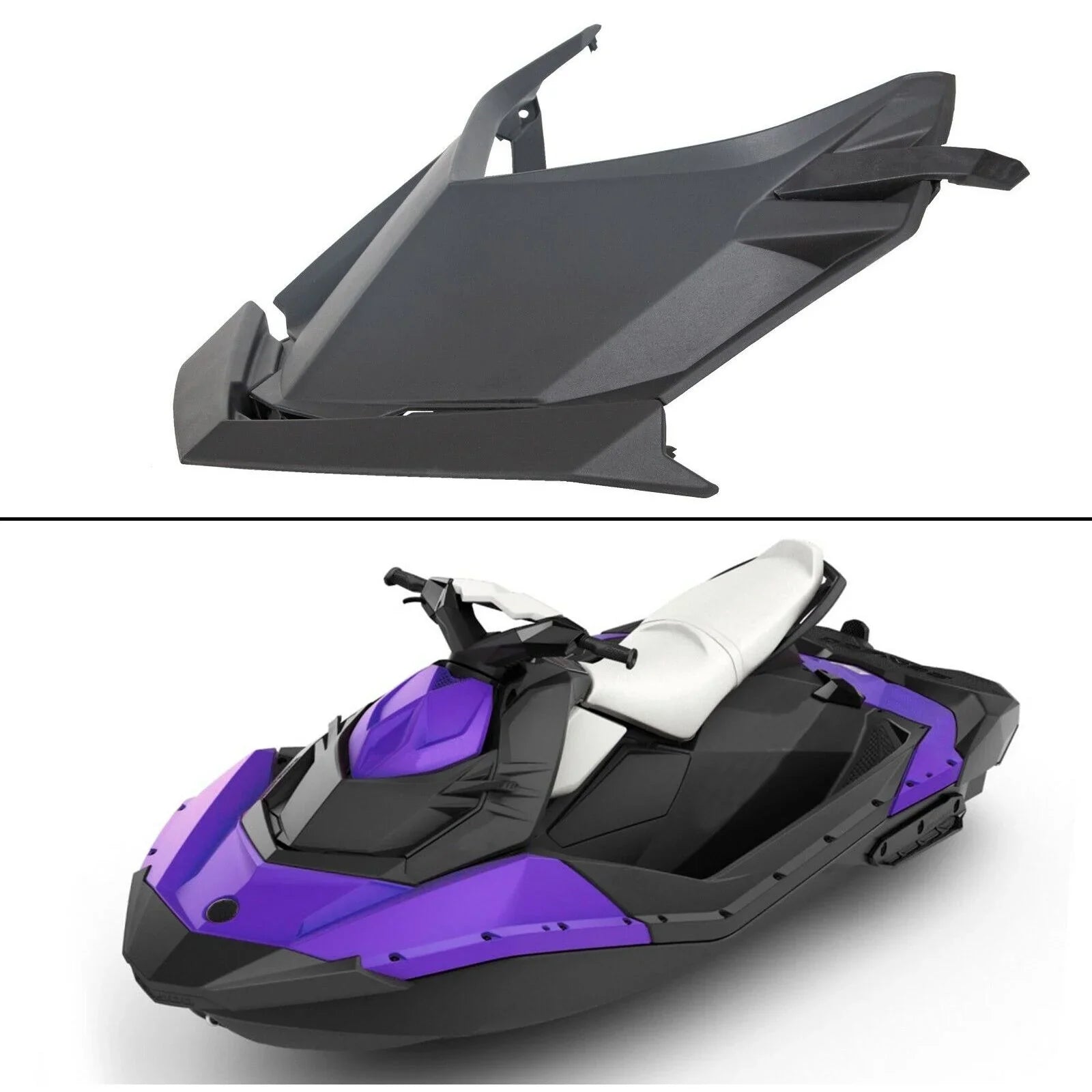 Teledu Front Upper Storage Cargo Bin Wrap Deflector Lid For Sea-Doo Spark TRIXX
