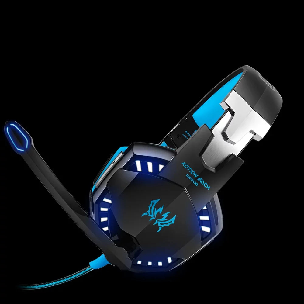 KOTION EACH KOTION EACH G2000 3.5mm Gaming Headset Noise Reduction for PC Laptop Smartphone with Audio Adapter Cable