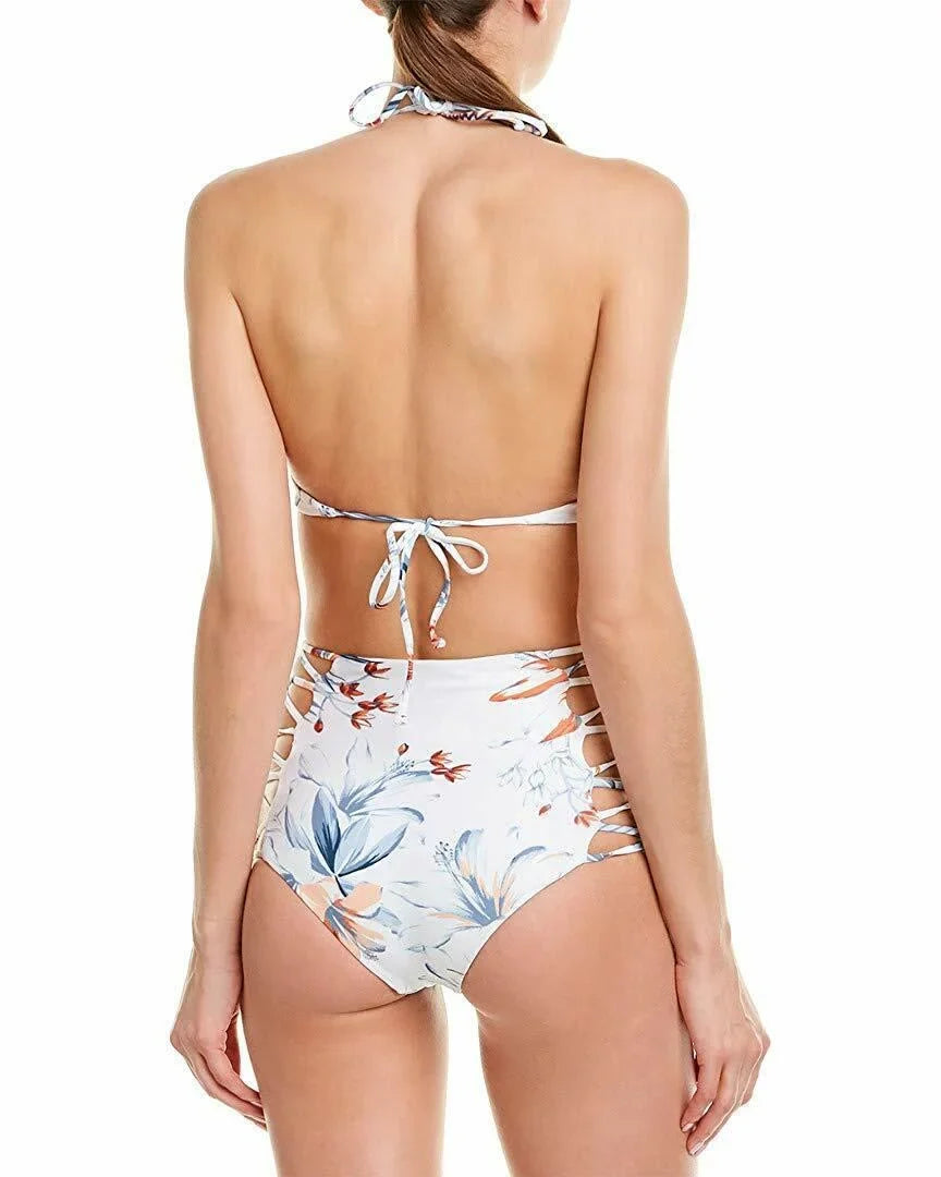 L*Space BIRDS OF PARADISE Fire Tripp Bitsy One Piece Swimsuit, US 12