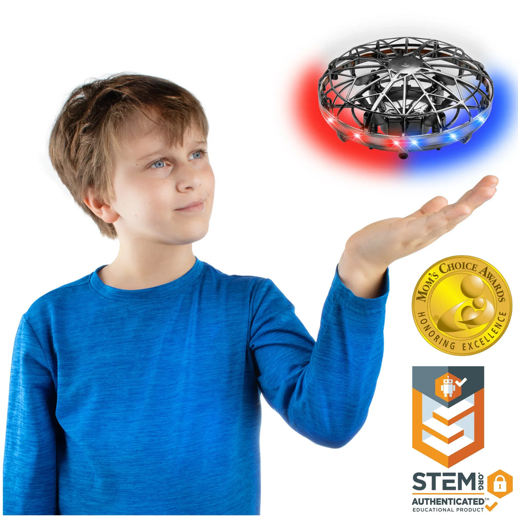 Force1 Scoot Mini UFO Drone | Kids Aerial Mini Drone Hand Controlled Indoor Flying Hover Ball with LED Lights Toy for Boys and Girls