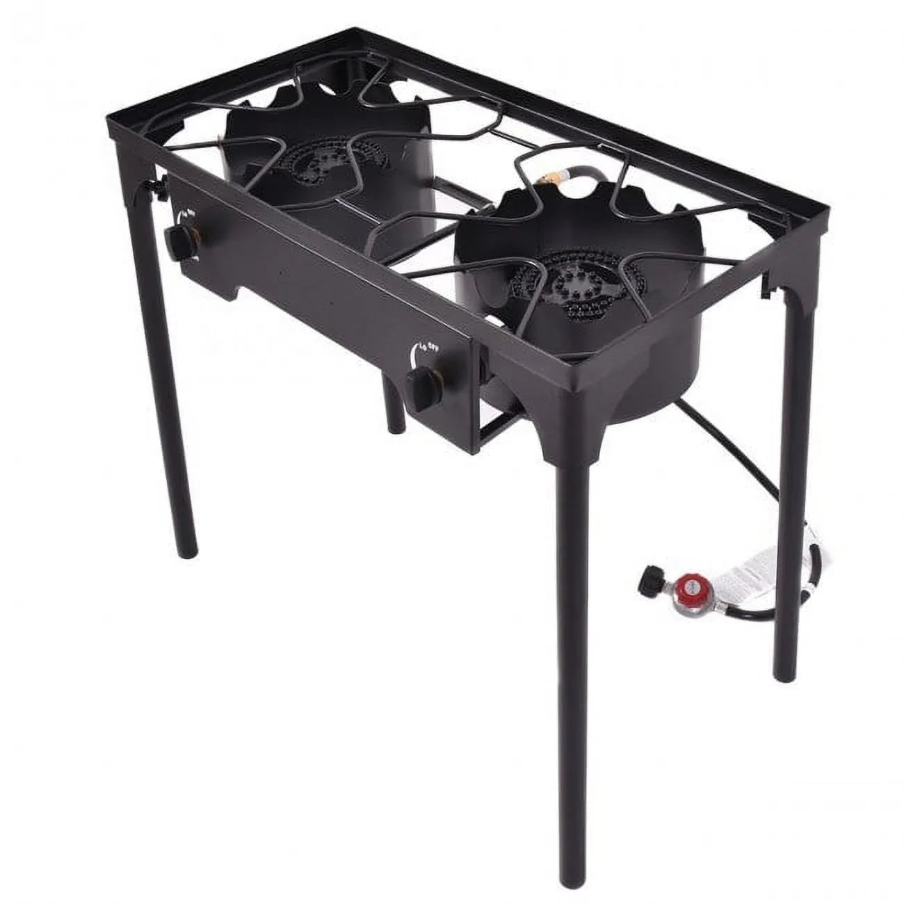 Double Burner Outdoor Stove BBQ Grill - 26.0 - Elevate your outdoor cooking experience!