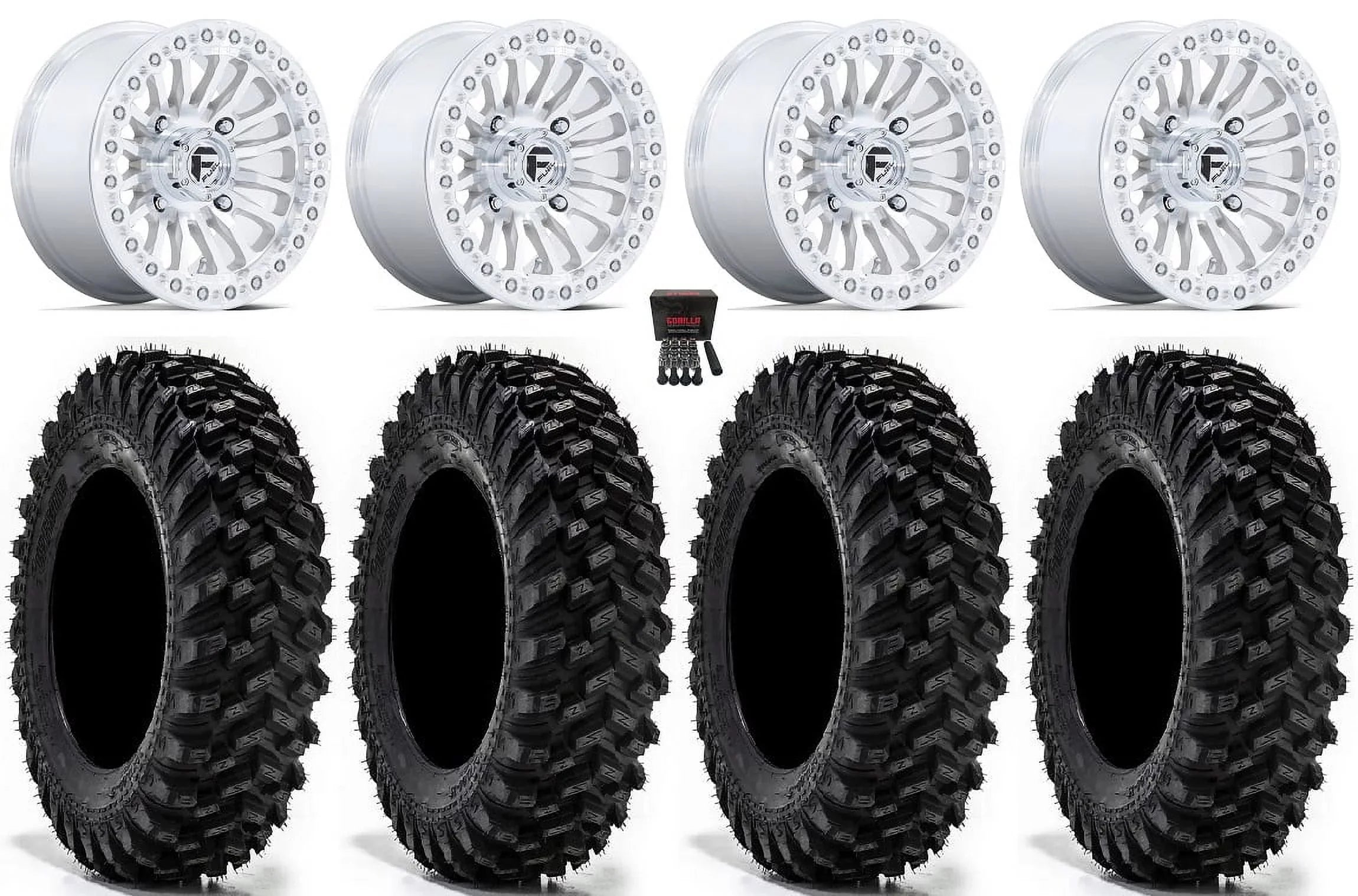 Fuel Rincon Bdlk 15" Wheels Mh 32" Warrior XT Tires Sportsman RZR Ranger