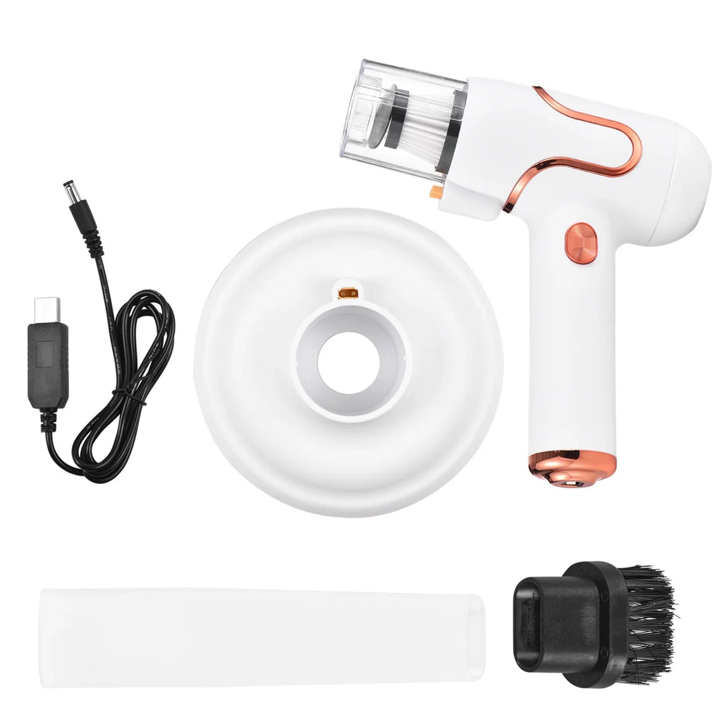 Lixada UV Sterilization Handheld Bed Mattress Vacuum Cleaner for Deep Cleaning Carpets Sofa Couch Mint Hair Dust Removal Strong Suction 8000 Times/Min Machine