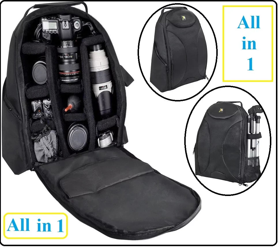 Pro Deluxe Backpack Case Bag for Nikon D3400 D3300 D3200 D3100 D3000
