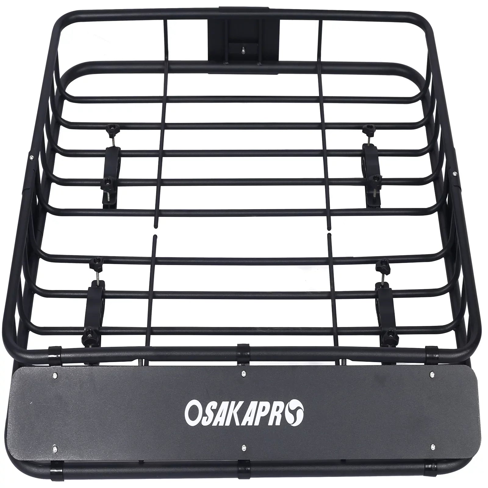 Universal Fit Black Steel Top Mount Roof Rack 43" Heavy-Duty Steel Condition - Rooftop Cargo Carrier Basket