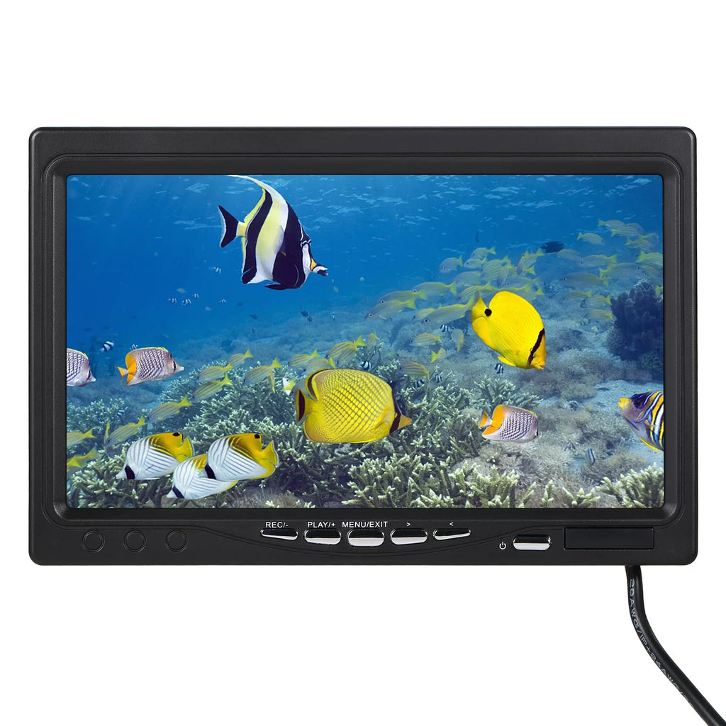 moobody Underwater Fishing Camera Fish Finder with 12LEDs 7Inch/9Inch LCD Display 15M/30M/50M Cable IP68 Waterproof for Sea Lake Craft Ice Fishing