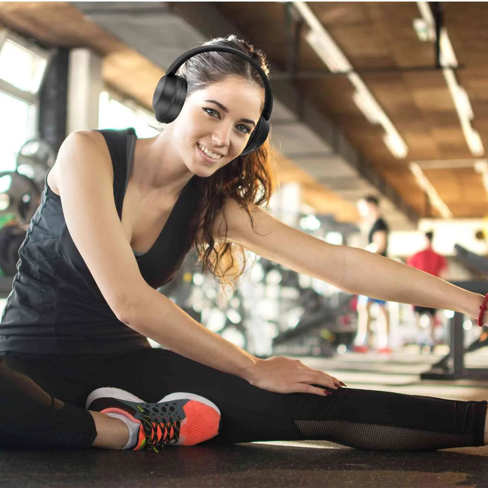 UrbanX UX991 Wireless Bluetooth Stereo Earphones High Resolution Audio Deep Bass Superior Comfort Over The Ear Headphones with Mic for HTC Desire 628 phone Call Support