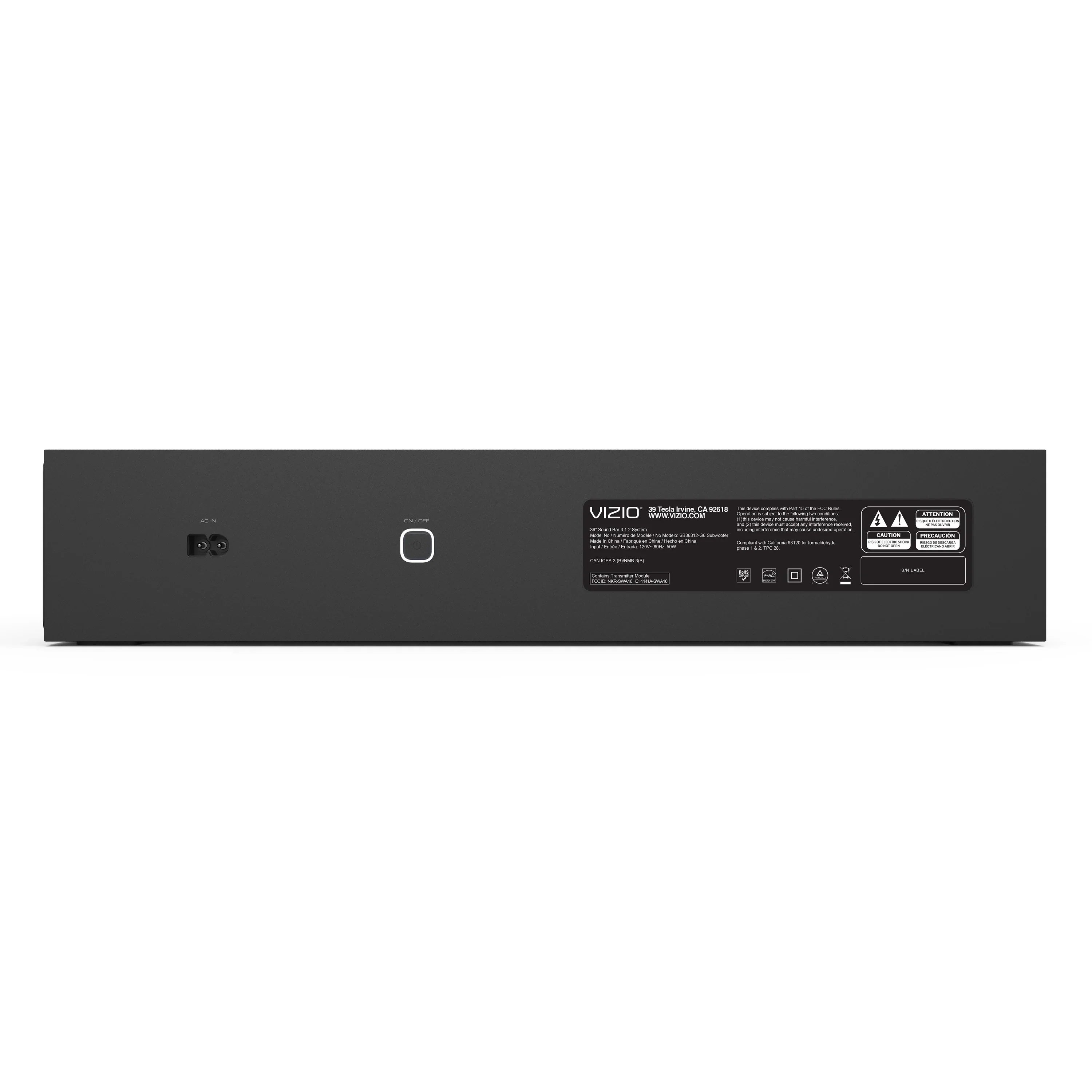 VIZIO SB36312, 3.1.2 Premium Home Theater Sound System with Dolby Atmos®