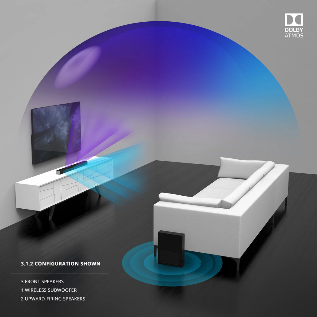 VIZIO SB36312, 3.1.2 Premium Home Theater Sound System with Dolby Atmos®