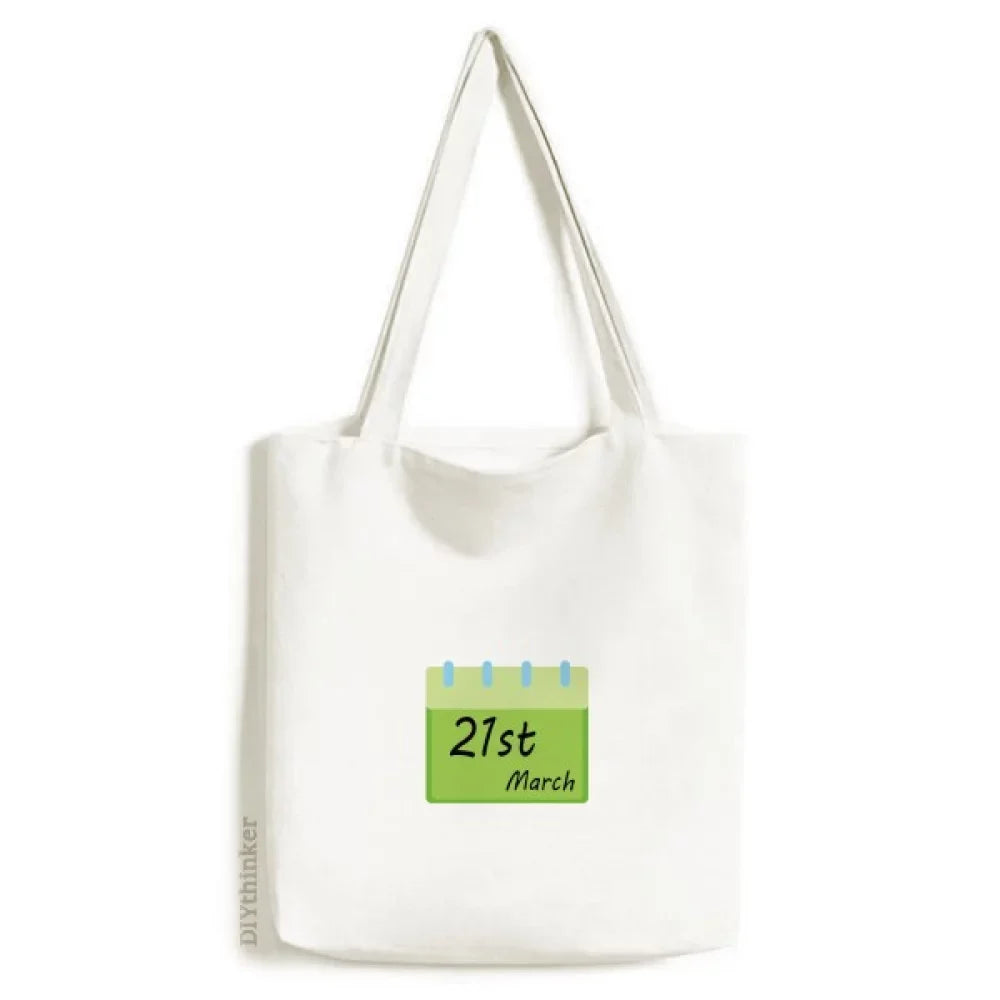 International Day Elination Racial Discrination Tote Canvas Bag Shopping Satchel Casual Handbag