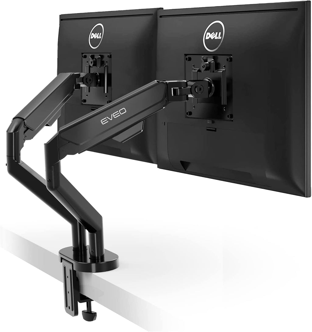 Premium Dual Monitor Stand + Cable Management 96'' J Channel