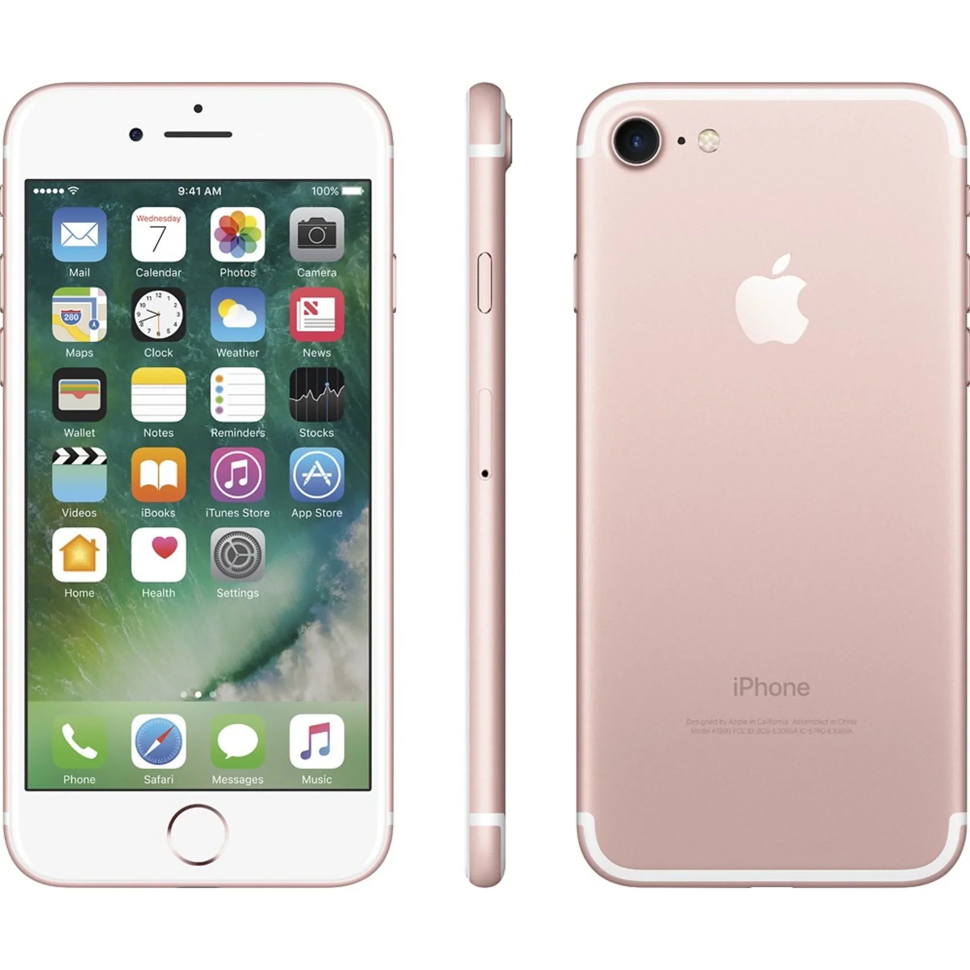 Restored Apple iPhone 7 128GB Unlocked GSM 4G LTE Quad- Smartphone w/ 12MP Camera - Rose Gold (: Fair) (Refurbished)