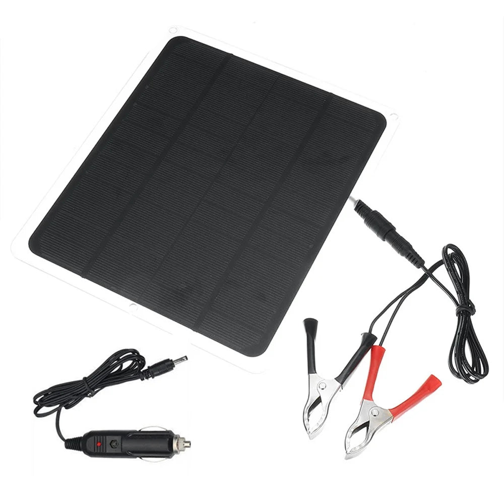 Htovila 20W Monocrystalline Silicon Portable Solar Panel for Camping, Hiking, and USB Recharging