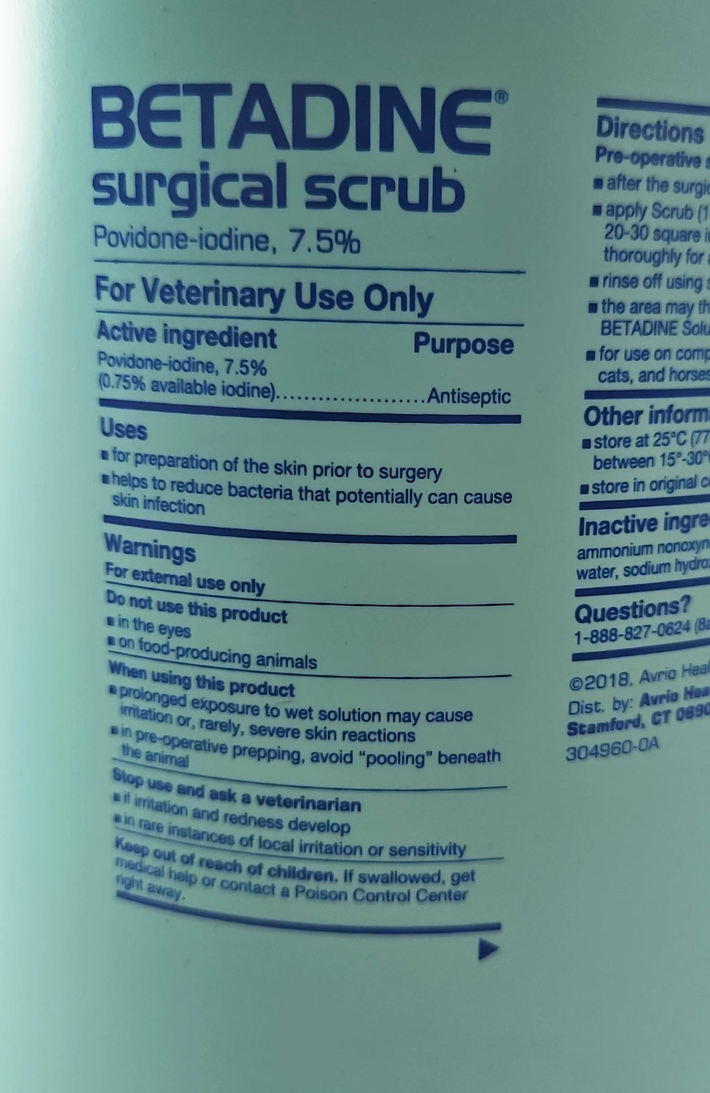Purdue - Betadine Surgical Scrub 1 Gallon - 67618-154-01 BVET1G