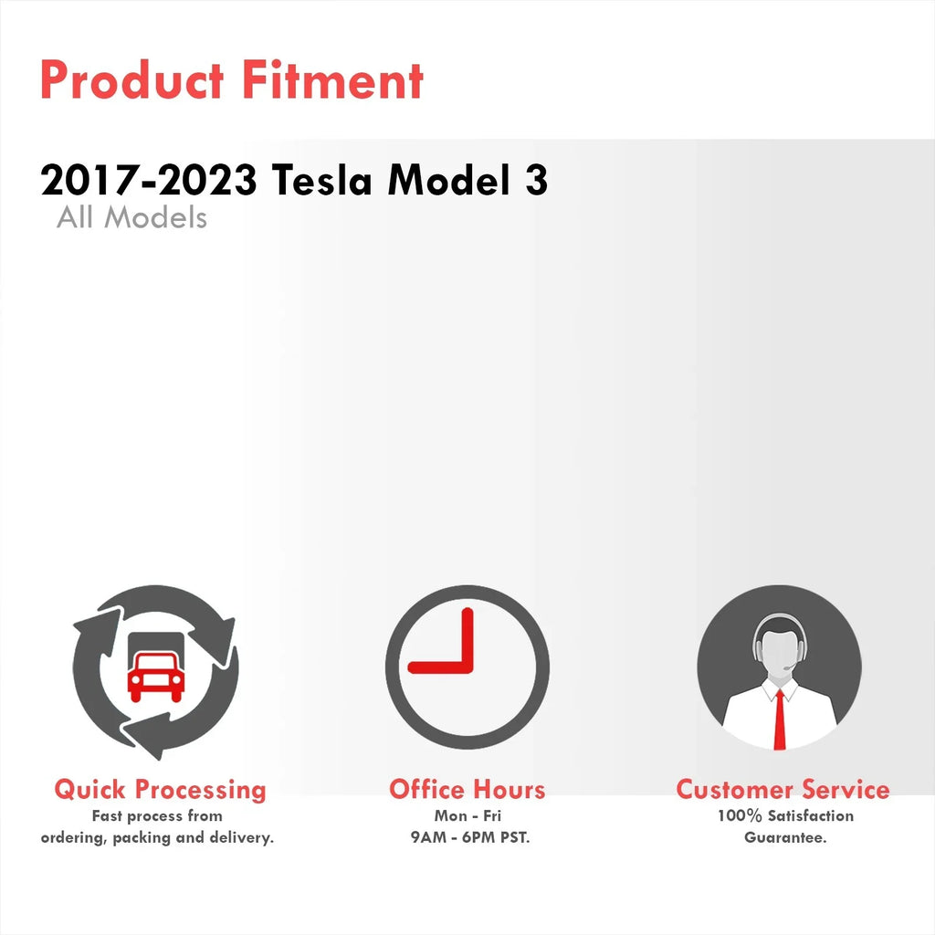 AJP Distributors All Condition Season Proof Protection Guard TPE Rubber Floor Mats Liner Front & Rear Set Suitable For Tesla Model 3 2017 2018 2019 2020 2021 2022 2023 17 18 19 20 21 22 23