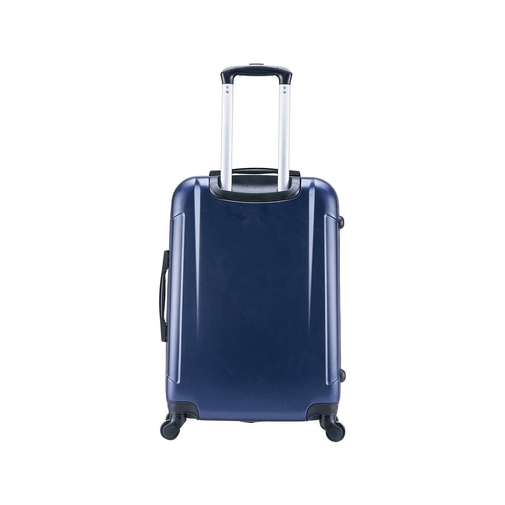 InUSA Pilot Medium Plastic 4-Wheel Spinner Luggage Blue (IUPIL00M-BLU)