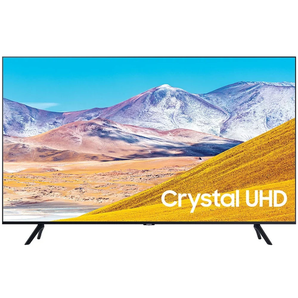 Samsung UN85TU8000 85-inch 4K Ultra HD Smart LED TV (2020 Model) Bundle with 31-in Sound bar+Wall Mount+Tech Smart USA TV Essentials 2020 & Surge Adapter (UN85TU8000FXZA 85TU8000 85" TV)