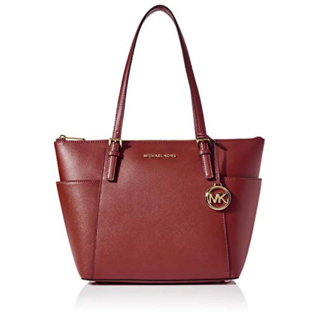 MICHAEL Michael Kors Womens Jet Set Top-Zip Tote (Brandy) 30F2GTTT8L-626