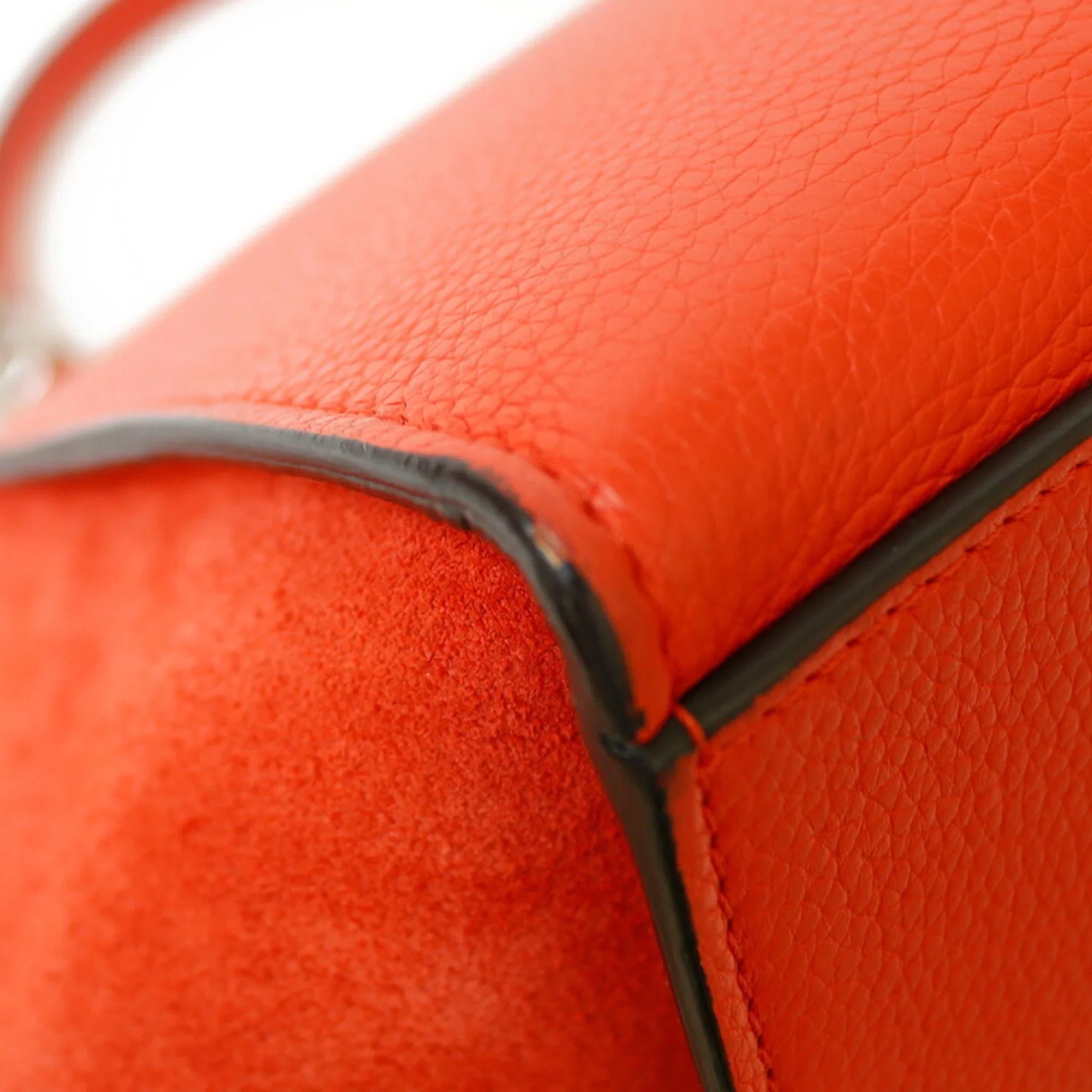 Pre-Owned Celine Trapeze Handbag Leather Orange Women's CELINE (Fair)