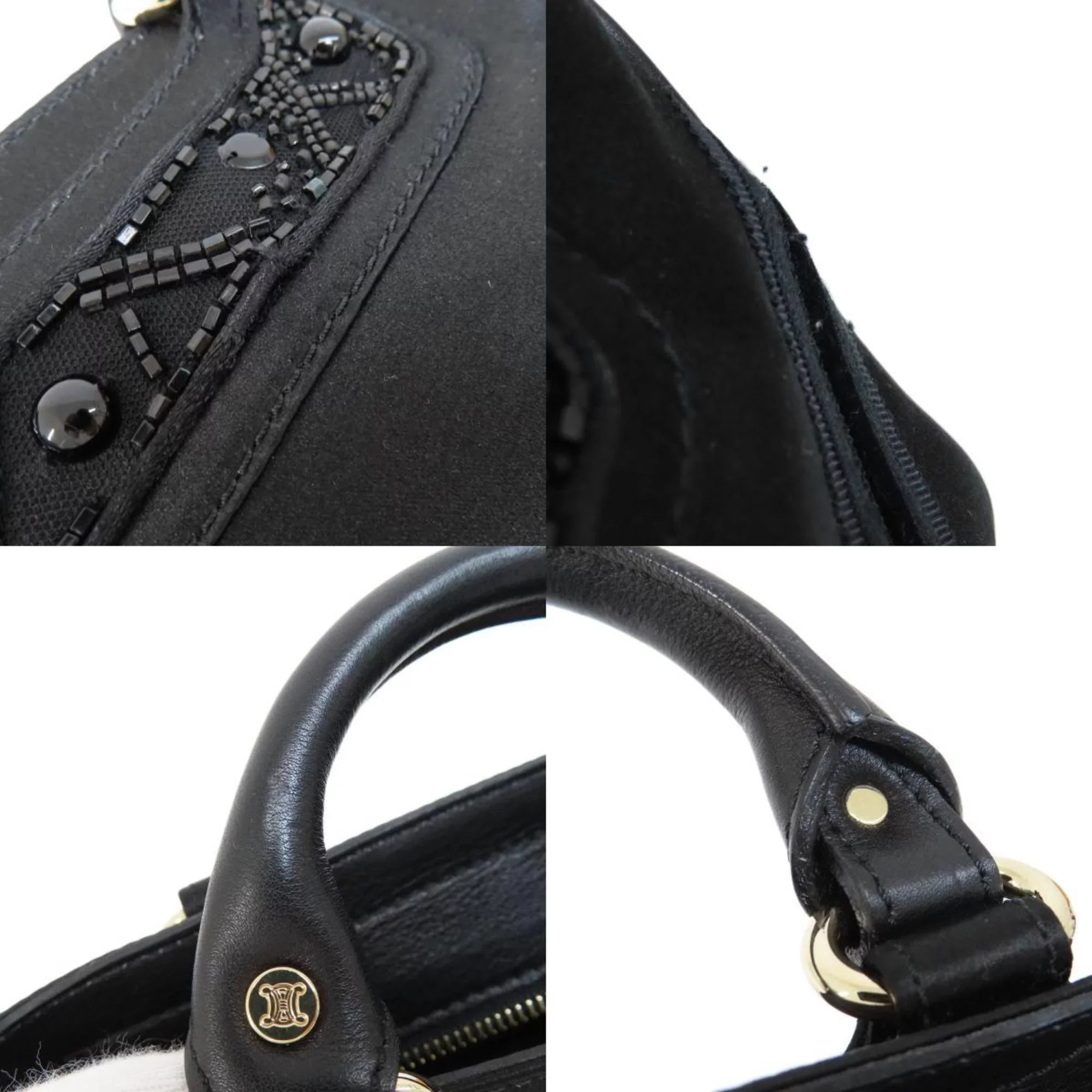 Pre-Owned Celine boogie bag handbag satin ladies CELINE (Good)
