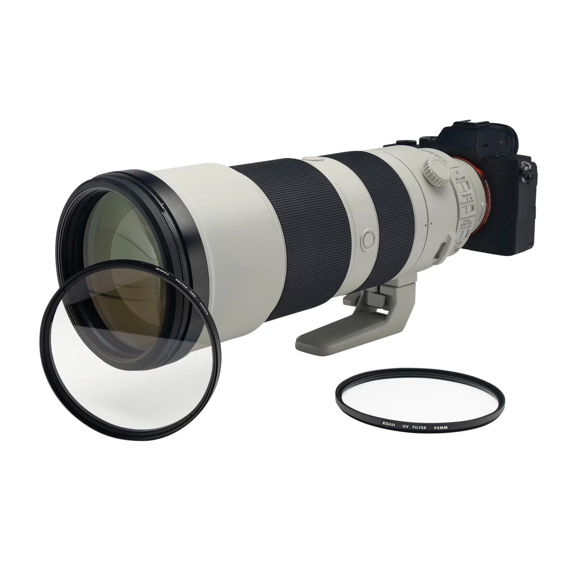Koah 95mm Circular Polarizing and UV Protective Lens Filter Bundle