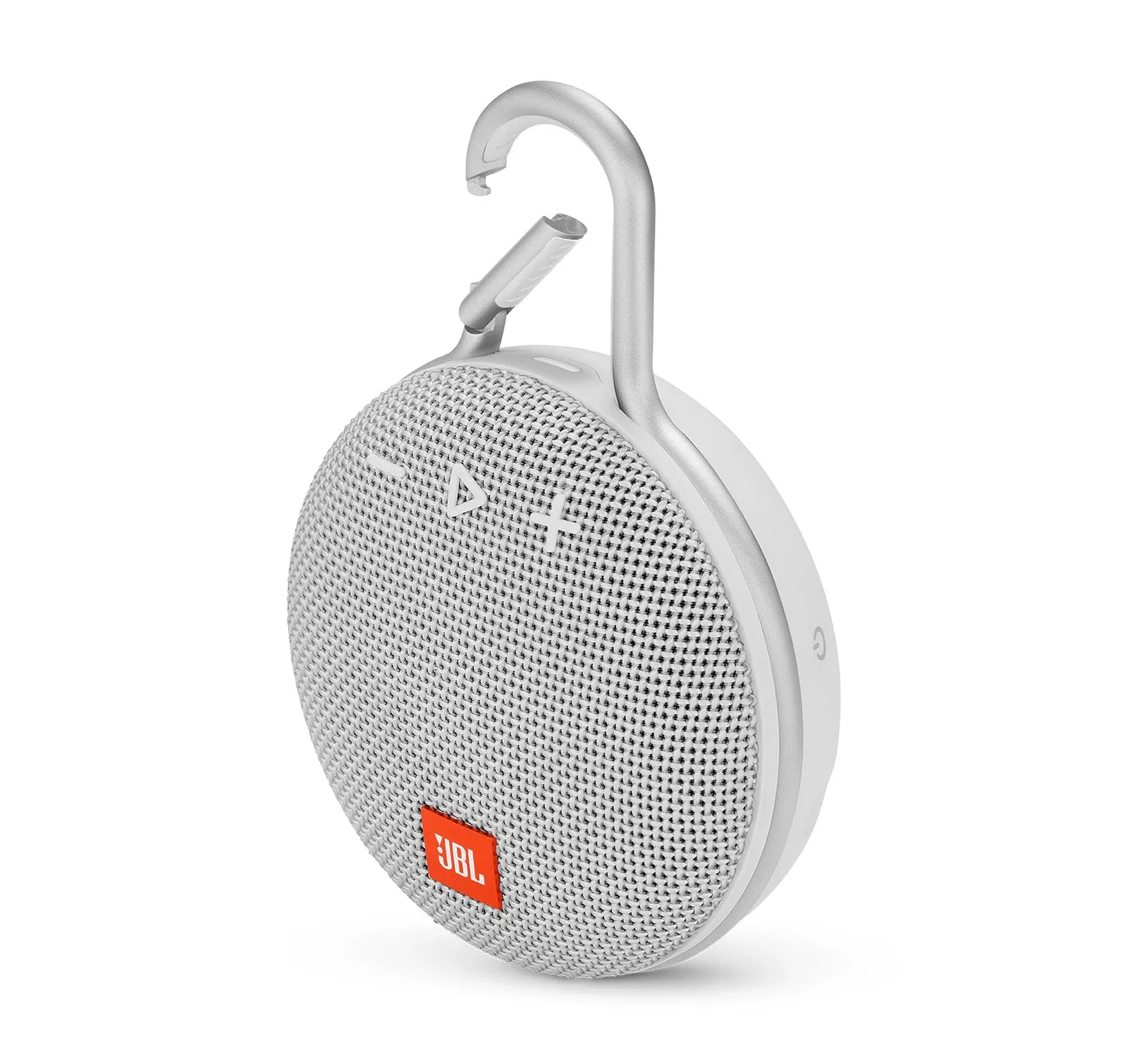 Open Box JBL Clip 3 Steel White Bluetooth Speaker