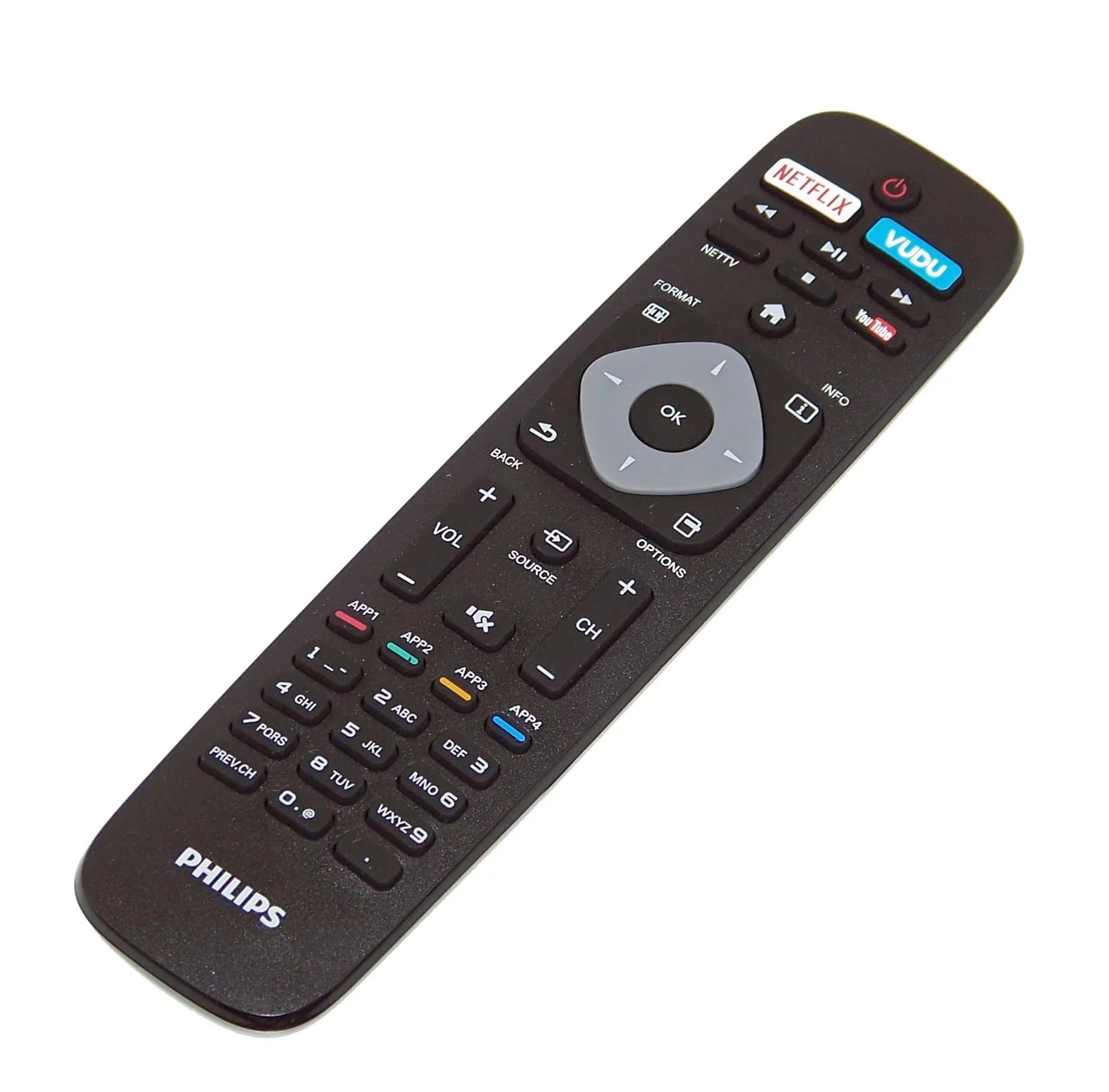 OEM Philips Remote Control Originally Shipped With: 55PFL6900, 55PFL6900/F7