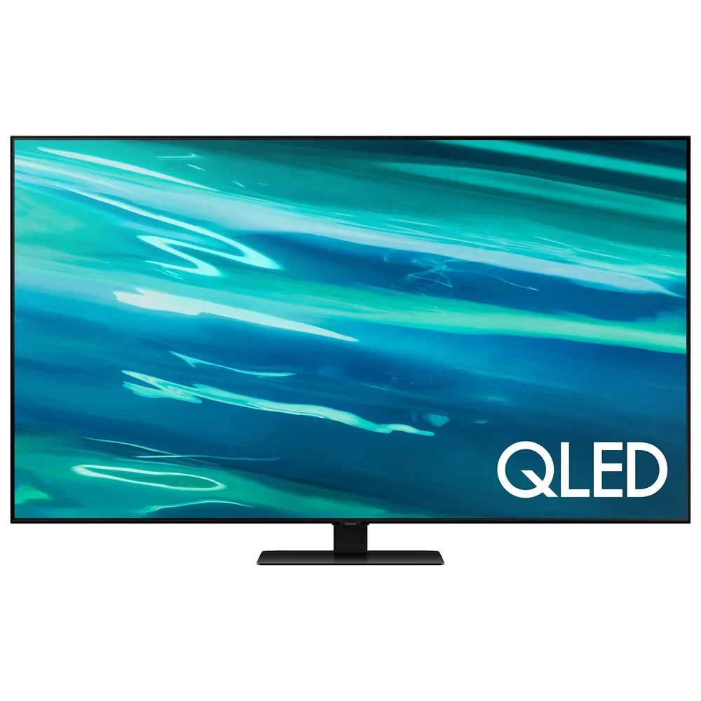 Restored Samsung QN55Q80AA 55 Inch QLED 4K UHD Smart TV (2021) Bundle with 2 Year Premium Extended Protection Plan (Refurbished)