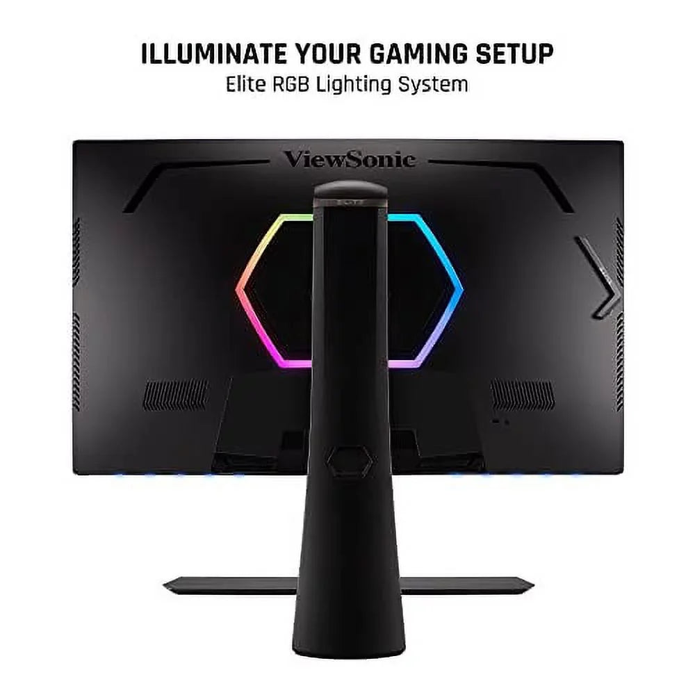 ViewSonic ELITE XG320U 32 Inch 4K UHD 1ms 150Hz Gaming Monitor with FreeSync Premium Pro, HDR 600, HDMI, DisplayPort, USB, and Advanced Ergonomics for Esports , Black
