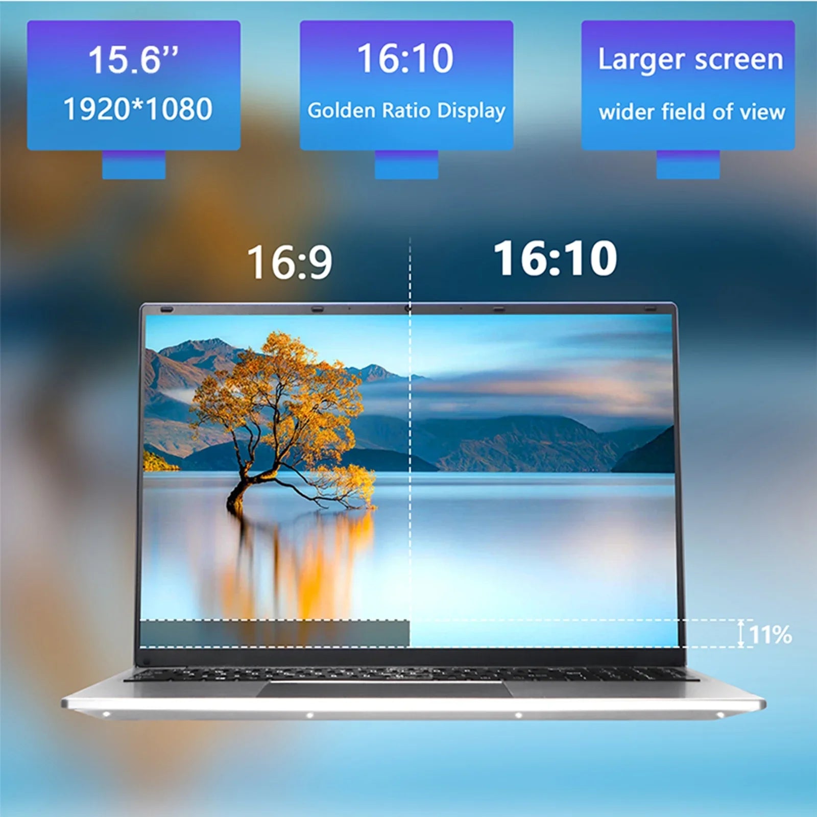 KUU Yepbook-2 Laptop Ultra Slim 15.6" Laptop Windows 11, N95 16GB RAM 1TB SSD Laptop With Bluetooth,HDMI