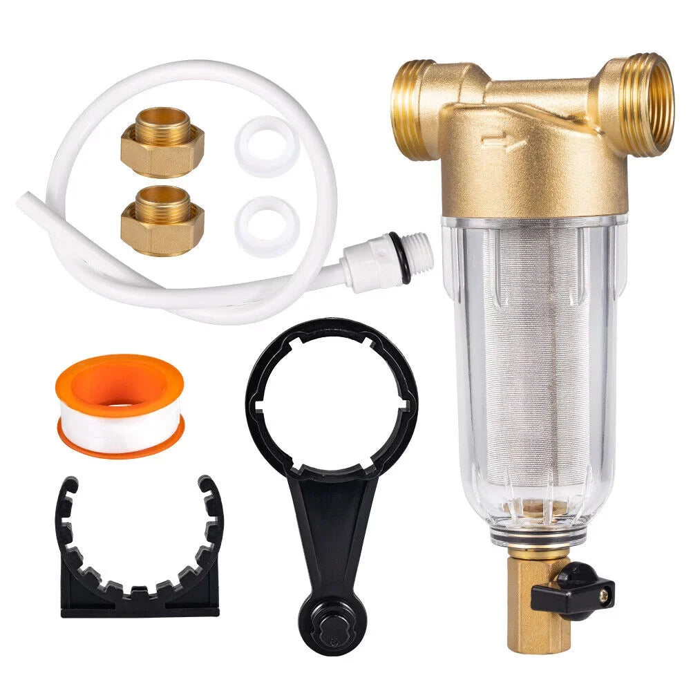 2X Water Pre-Filter System/whole House Spin Down Sediment Water Filter 50 Micron