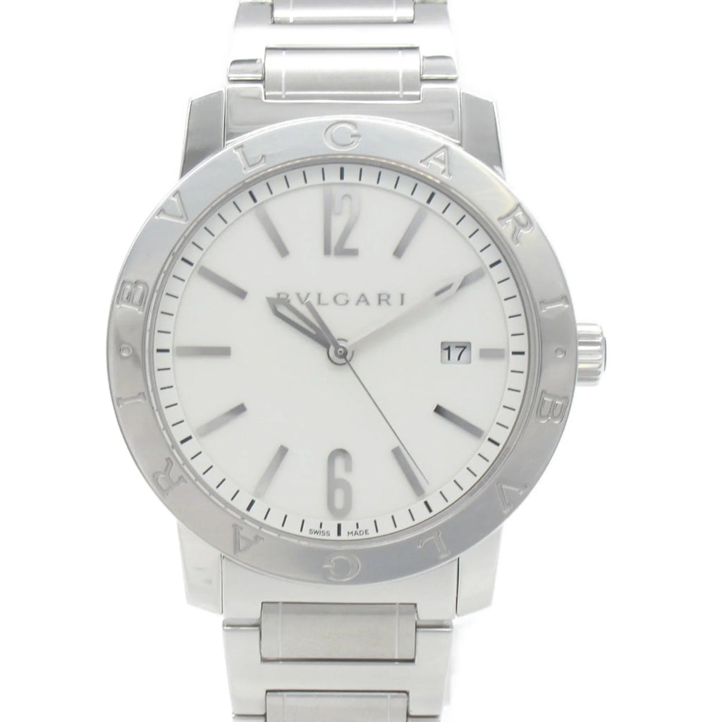 Pre-Owned BVLGARI Bvlgari Bvlgari Wrist Watch Watch Wrist Watch BB41S Mechanical Automatic White Stainless Steel BB41S (Good)