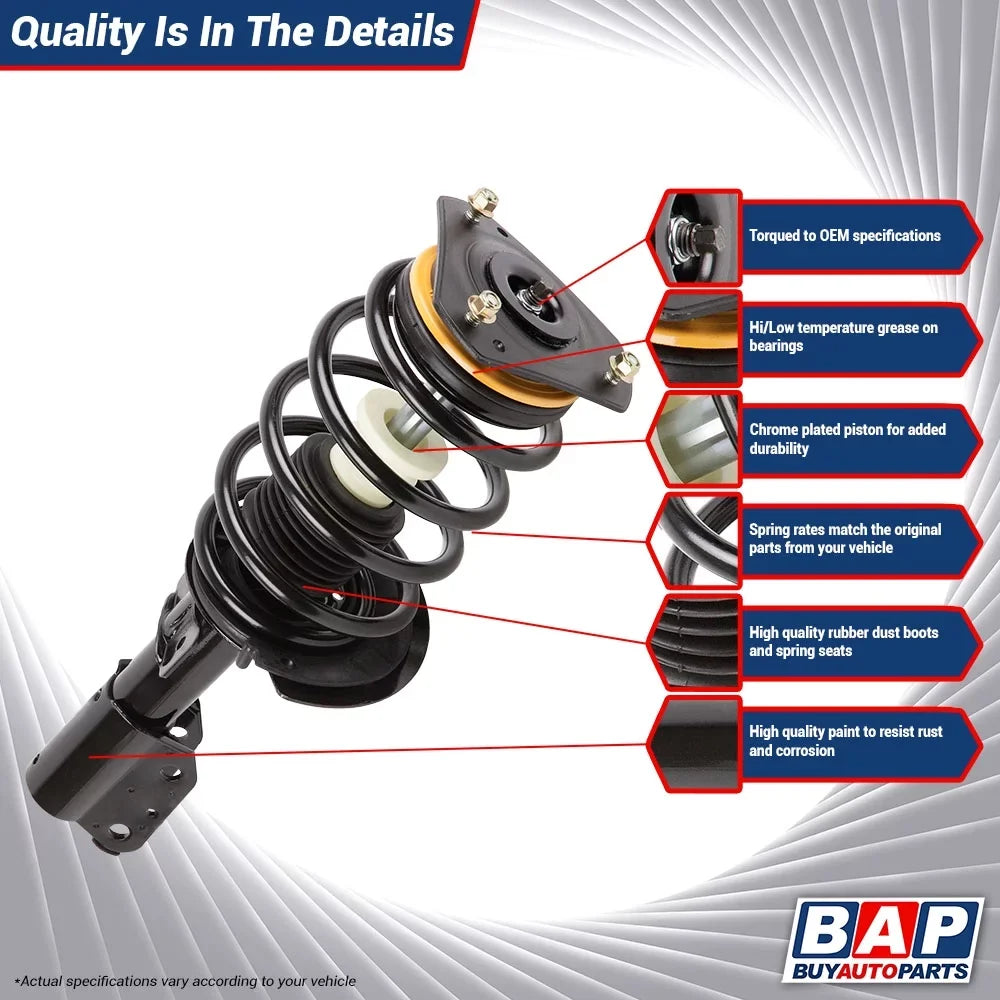 For Chevy Impala Police & Taxi 2000-2011 Front Rear Shock Strut Spring Set - Buyautoparts