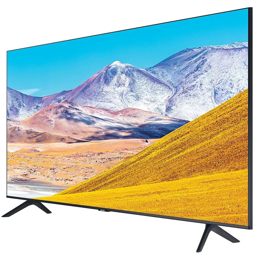Samsung UN85TU8000 85-inch 4K Ultra HD Smart LED TV (2020 Model) Bundle with 31-in Sound bar+Wall Mount+Tech Smart USA TV Essentials 2020 & Surge Adapter (UN85TU8000FXZA 85TU8000 85" TV)